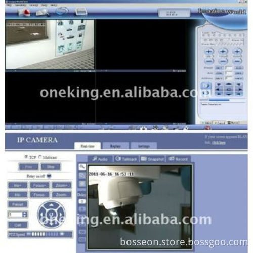 H.264 Video Compression 10x Optical zoom Video PTZ IP Camera